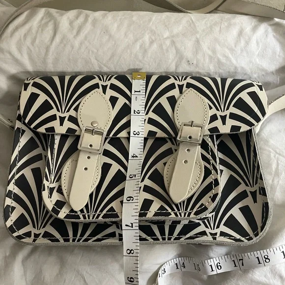 The Cambridge Satchel Company White and Black Patterned Women's Crossbody Bag - Picture 8 of 10